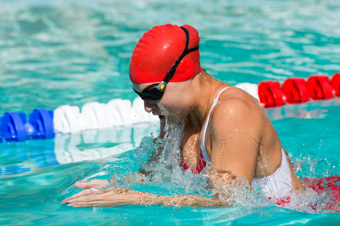 The breaststroke is the one of the most popular swim strokes.