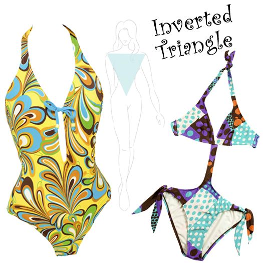 Swimsuit Options for Inverted Triangle-shaped Body
