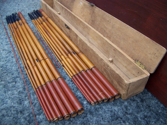 Box W/ 2 - 12\' 4" poles in 8 sections each
