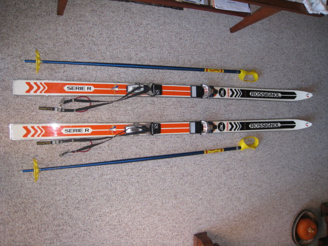 Snow Skis and Poles