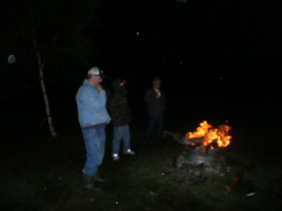 Enjoying some good times by the fire pit.