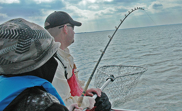 Fishing from the boat