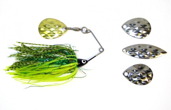 Various spinnerbait blades