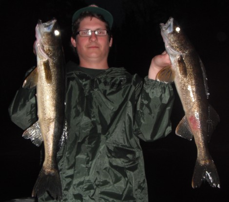 a couple of walleye night- trolling