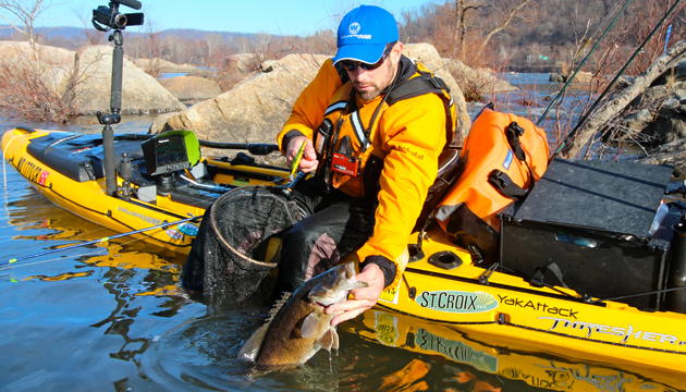 Jeff Little capitalized on a short-lived warming trend to catch big fish in the shallows. Photo courtesy Jeff Little. 