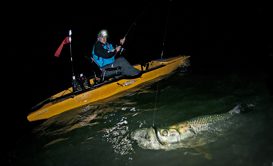 BIG BAIT, BIGGER FISH: GALLAGHER AND HIS HOGY EATER. PHOTO BY ROSS GALLAGHER