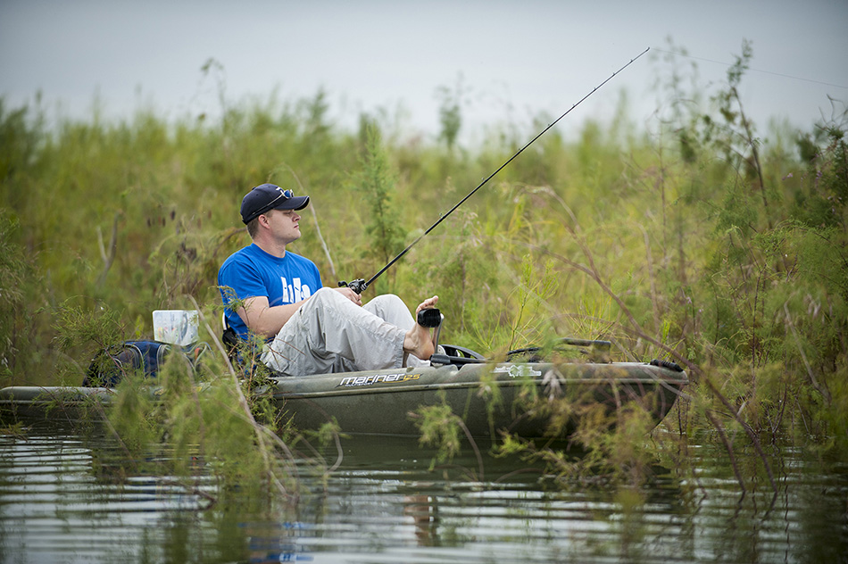 BLACKSHEAR FISHES HEAVY TACKLE, SACRIFICING BITES FOR FISH QUALITY | PHOTO BY AARON SCHMIDT