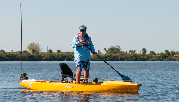Packing a stand-up paddle will make that stand-tall kayak much easier to maneuver while sight fishing. 