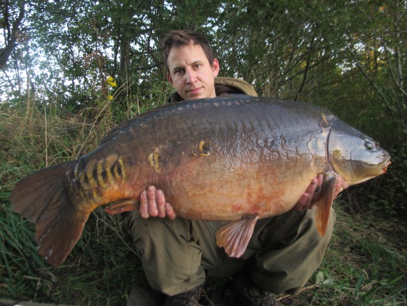 Adam Garland with an impressive autumn catch.