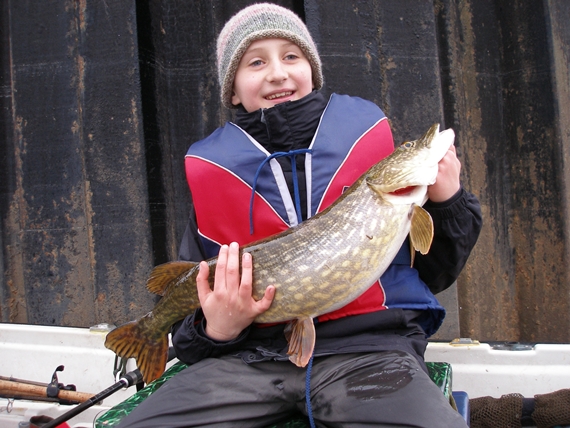 Kane Cooke safely handles a pike