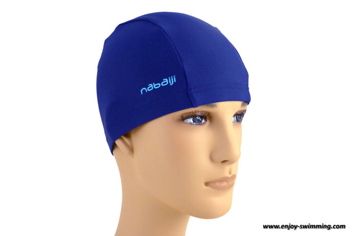 A lycra swim cap