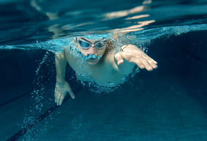 Front Crawl Breathing - Beginning of the Exhalation