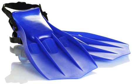 open footed swim fin