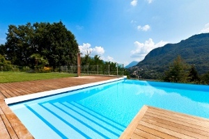 Wood Pool Deck Design