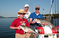 From left: Ian Harrod, John T. Hall and Jay Harrod (CH)