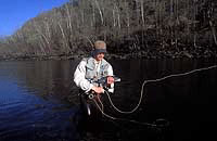 Fly fishing on the White River