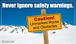Skiing safety tip