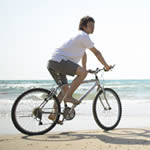 Bike on beach