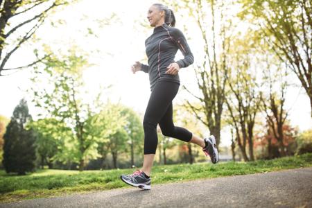 woman jogging outdoors