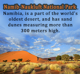 Namib-Naukluft National Park for desert hiking