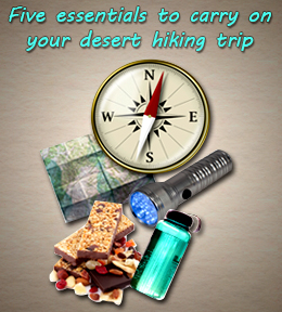 Desert hiking essentials