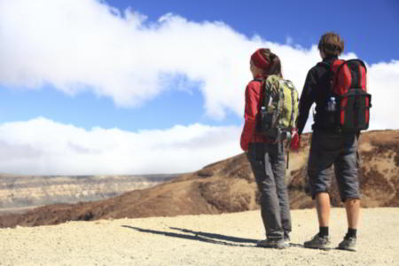 Hiking couple