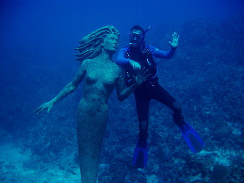 Unknown Diver off Sunset Reef Grand Cayman