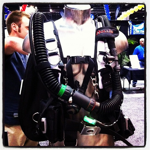 Front view of Hollis Explorer Sport Rebreather