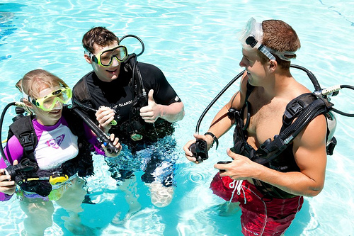 Scuba diving lesson