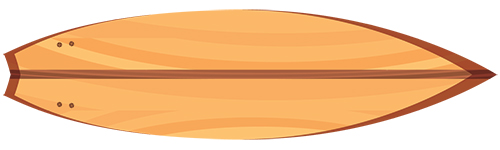 Hybrid surfboard