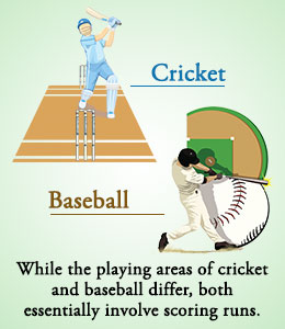 Similarities and differences between baseball and cricket