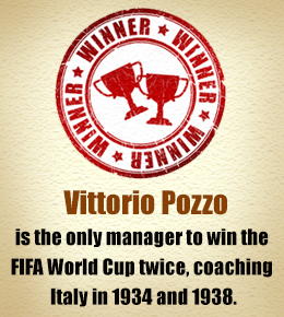 Vittorio Pozzo double World Cup win