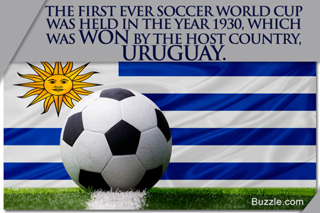 the first ever soccer world cup was held in the year 1930, which was won by the host country, uruguay.