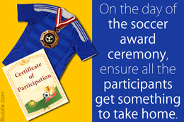 Soccer award ideas