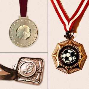 Soccer award medals