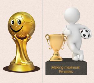 Funny soccer award trophies