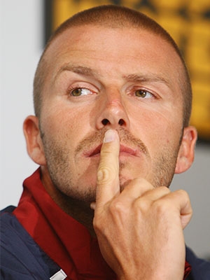 David Beckham At A Press Conference